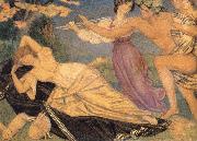 Joseph E.Southall Study for Bacchus and Ariadne,circa 1912 oil painting artist